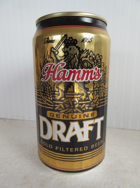 Hamm's Genuine Draft - contoured can